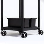 Berkeley Glider Pro Metal Trolley with 2 Magnetic Bowls, Lockable Drawes KIN-TRLY-201