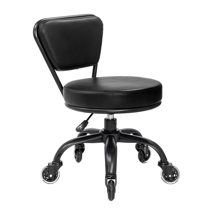 Mayakoba Short Pedicure Technician Stool - The Dayton All Black Dayton / Yes (+$25) LGR-PDSTL-103203-BLKBLK