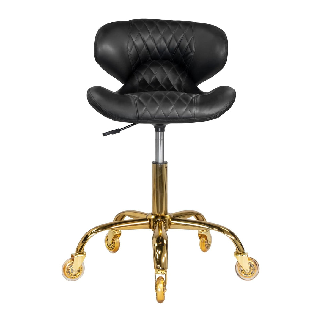 Mayakoba Hugo Salon Pedi & Mani Technician Stool with Diamond Sewing Design