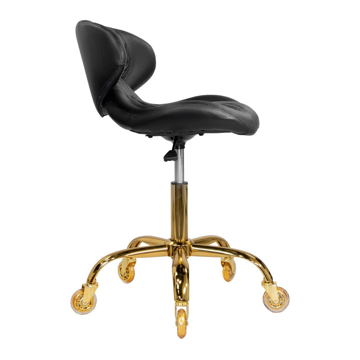 Mayakoba Hugo Salon Pedi & Mani Technician Stool with Diamond Sewing Design