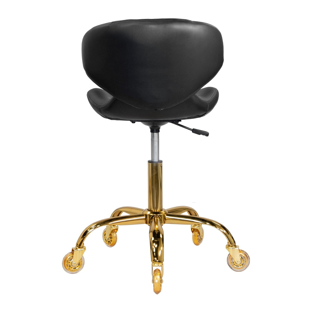 Mayakoba Hugo Salon Pedi & Mani Technician Stool with Diamond Sewing Design