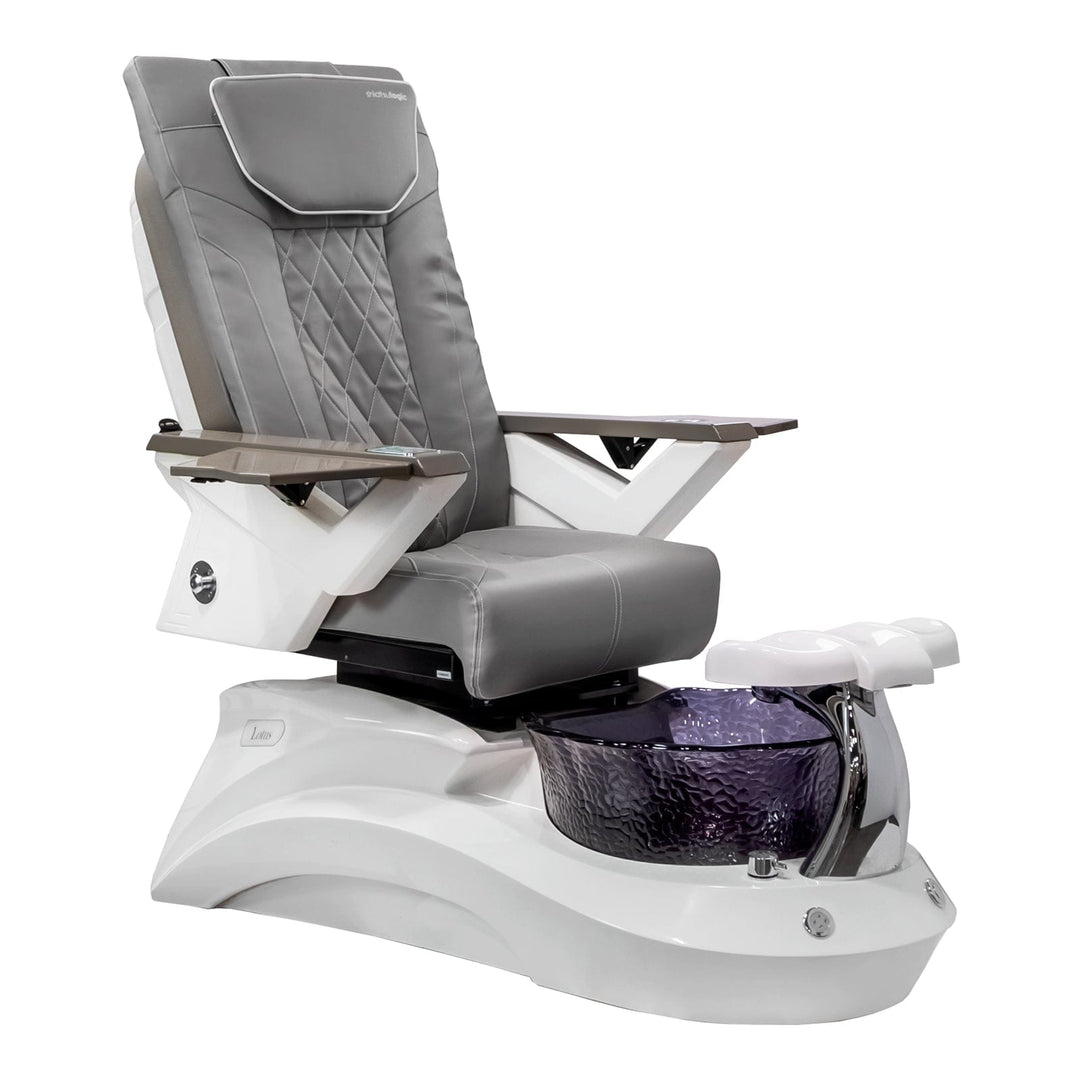 Mayakoba LOTUS II Shiatsulogic FX Pedicure Chair Grey FX / White and Black Lotus II AYC-SPA-LOTUS-2-FX9652-839WHTBLK-52GY