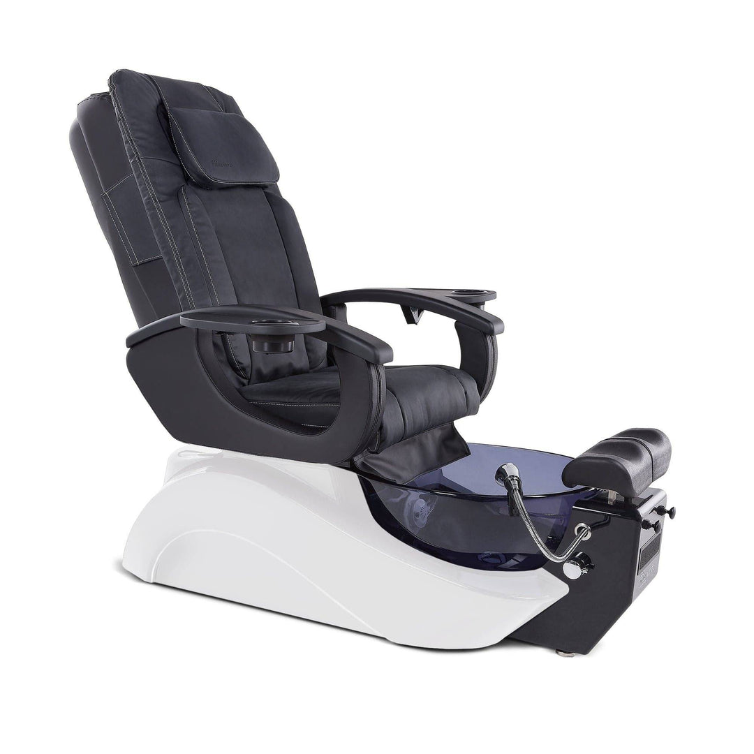 Continuum Continuum Le Rêve VE Pedicure Chair Black Cover / White Base / Smoke Bowl FF-CNT-SPA-LE-REVE-BLK-WHT-SMK