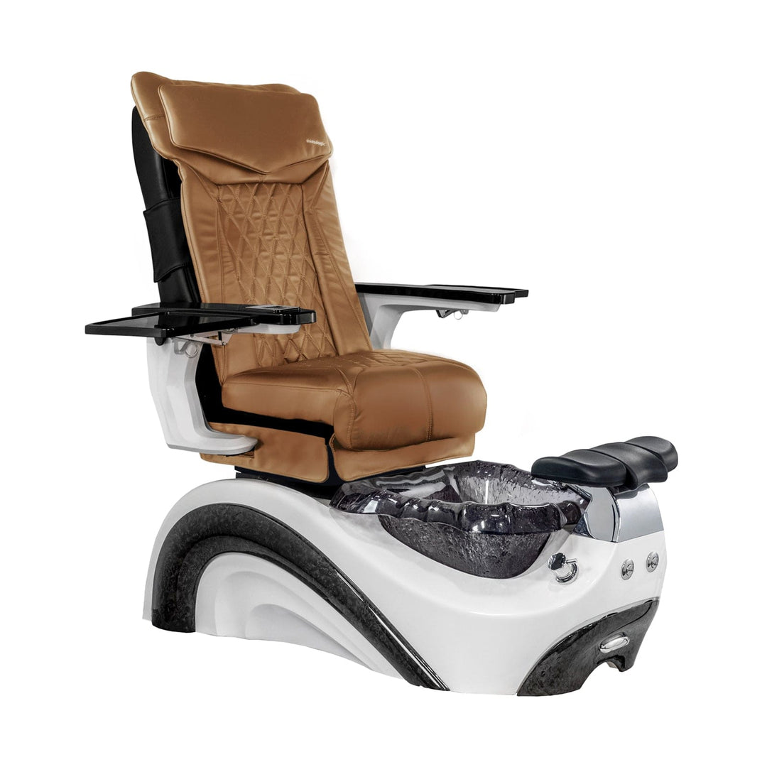 Mayakoba PERLA Shiatsulogic DX Pedicure Chair DX-Cappuccino / White and Black Perla AYC-SPA-PERLA-DX2307-822WHTBLK-18VCPO