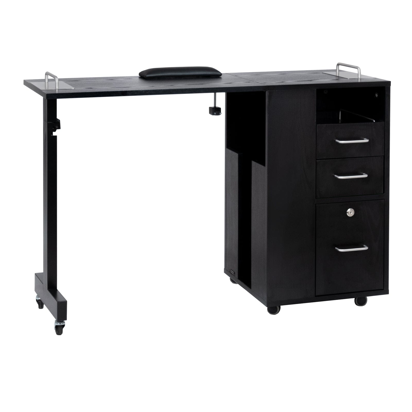 Mayakoba TAYLOR Foldable Manicure Table Black RTG-NTBL-2714-BLK