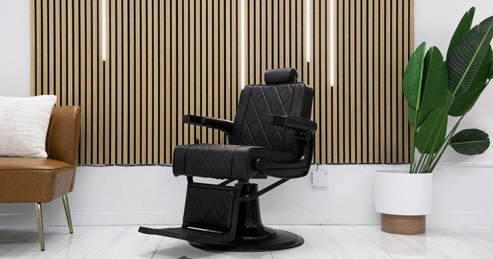 Rogers Barber Chair Black - SalonCity