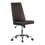 Mayakoba ESTELLE Hydraulic Customer Chair with Rolling Base Coffee TJS-CUCHR-11808W-CFE