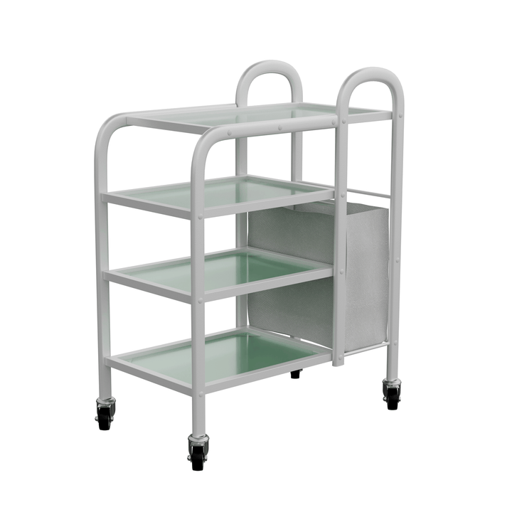 Spa Numa LUCY Dual 4 Tier Wax Glass Trolley (1031) FF-SOB-TRLY-1031