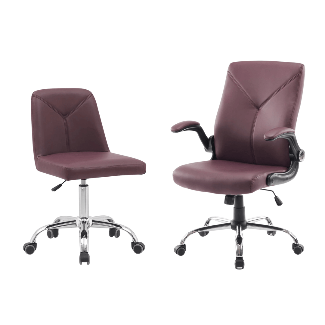 Mayakoba VERSA II Salon Manicure chair combo Burgundy YGE-TCSTL-CUCHR-1033-BGD