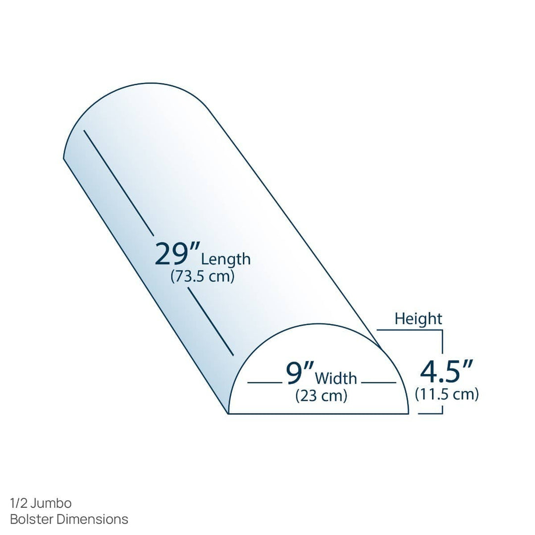 EarthLite Jumbo Half Round Bolster