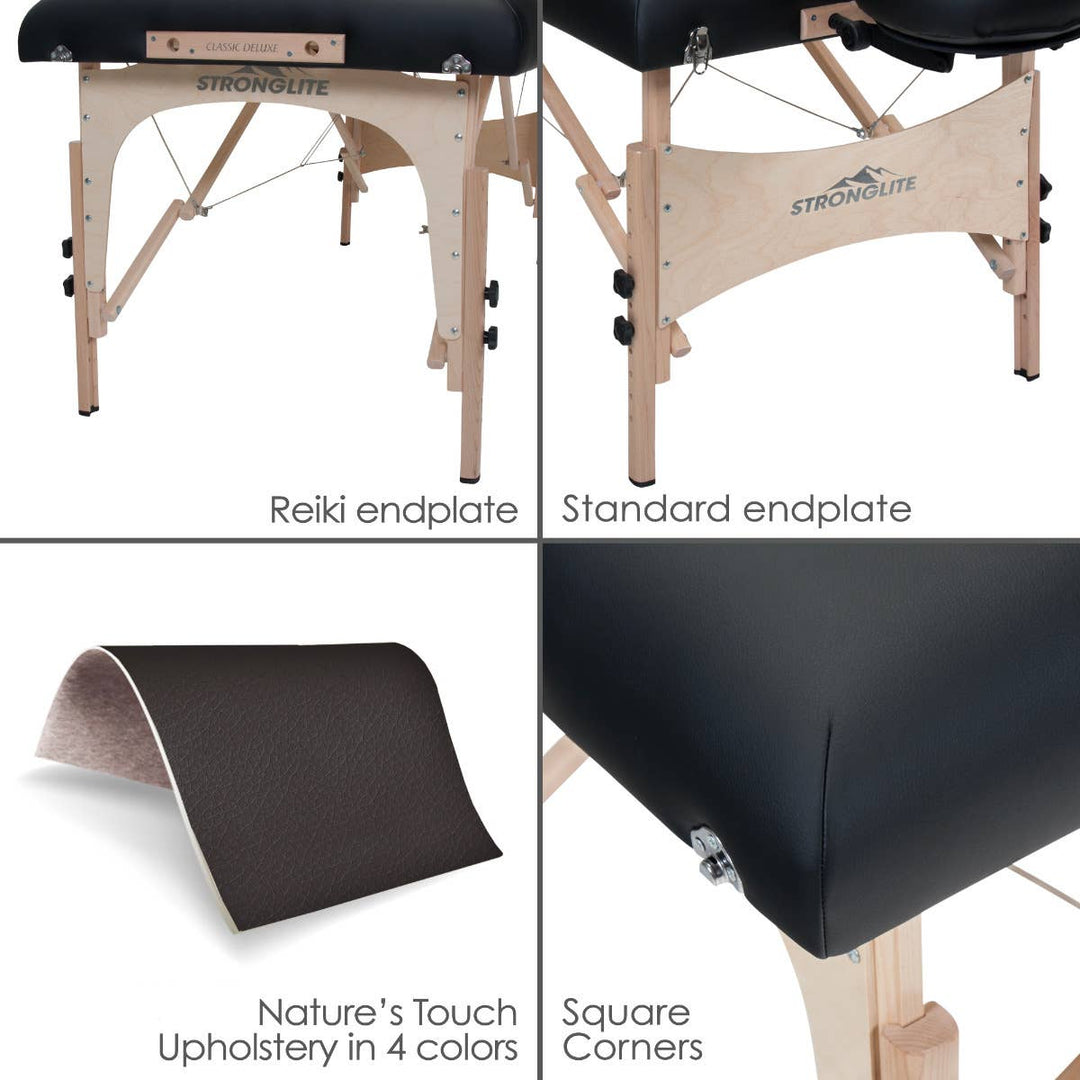 EarthLite Stronglite Classic Deluxe Portable Massage Table Package