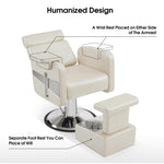 Brooks Salon Furnishing The Ivory Luxe Spa Chair Champagne White DSP-BBP-BBCHR-6154-9511CH