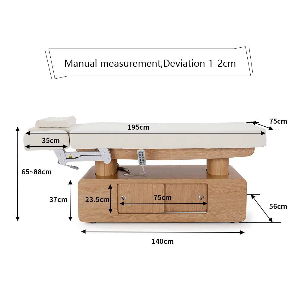 ShopSalonCity SPA beauty bed G051 white oak FF-DPI-SPABED-G051-OAK