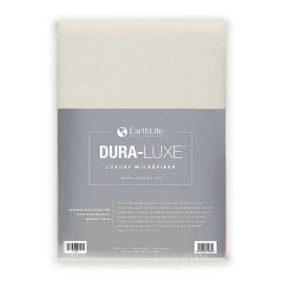 EarthLite DURA-LUXE™ Luxury Microfiber Flat Sheet ERL-Creme DSP-ERL-TABLE-COVER-DURA-LUXE-FLAT