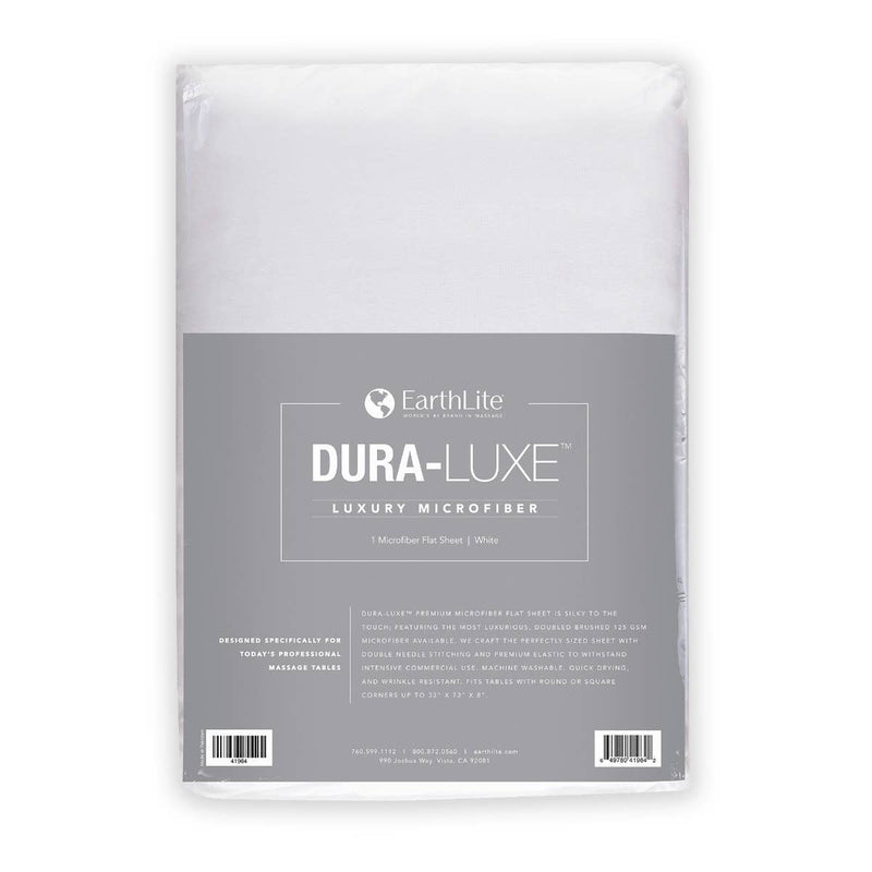 EarthLite DURA-LUXE™ Luxury Microfiber Flat Sheet ERL-White DSP-ERL-TABLE-COVER-DURA-LUXE-FLAT