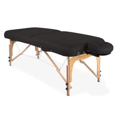 EarthLite Inner Strength E2 Portable Massage Table Package ERL-Nature Touch Black DSP-ERL-FCCHR-E2-BLK