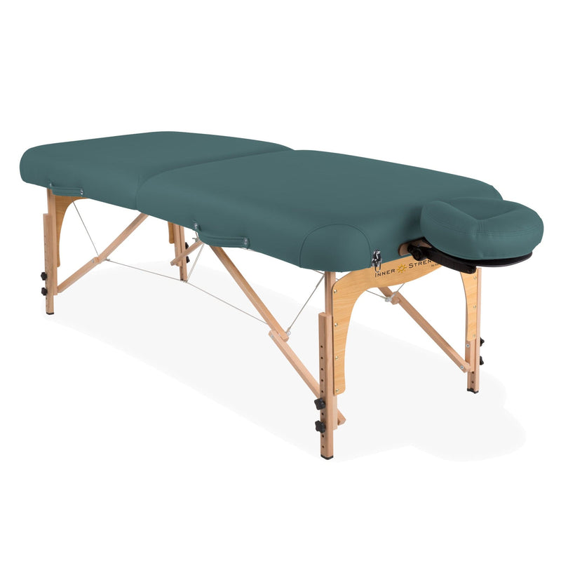 EarthLite Inner Strength E2 Portable Massage Table Package ERL-Nature Touch Teal DSP-ERL-FCCHR-E2-TEL