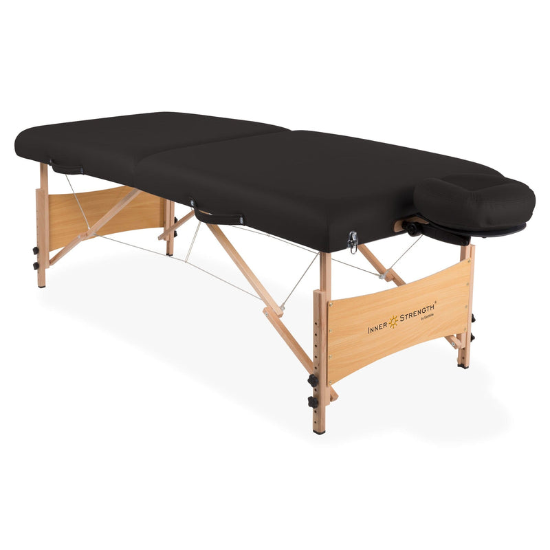 EarthLite Inner Strength Element Portable Massage Table Package ERL-Nature Touch Black DSP-ERL-FCCHR-INNER-ELEMENT-BLK