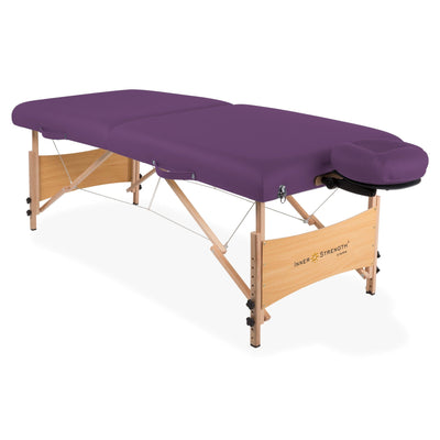 EarthLite Inner Strength Element Portable Massage Table Package ERL-Nature Touch Purple DSP-ERL-FCCHR-INNER-ELEMENT-PUL