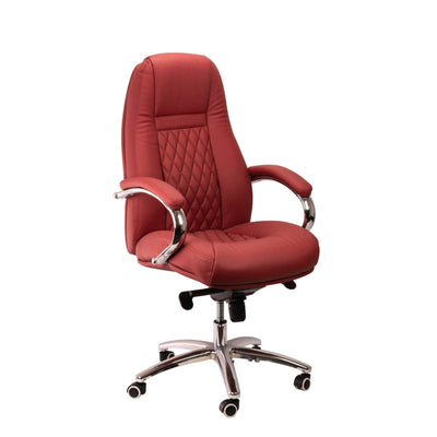 WS Nails Fiori High-back Customer Chair WSN-Red with Texture DSP-WSN-SYCHR-OMNI-9