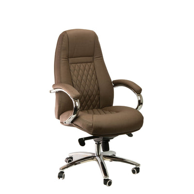 WS Nails Fiori High-back Customer Chair WSN-Brown with Texture DSP-WSN-SYCHR-OMNI-5