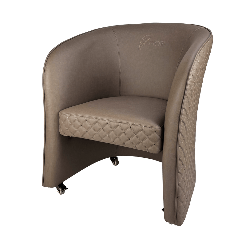 WS Nails Fiori Relax Customer Chairs Brown with Texture / Customer Chair FF-WSN-SYCHR-1