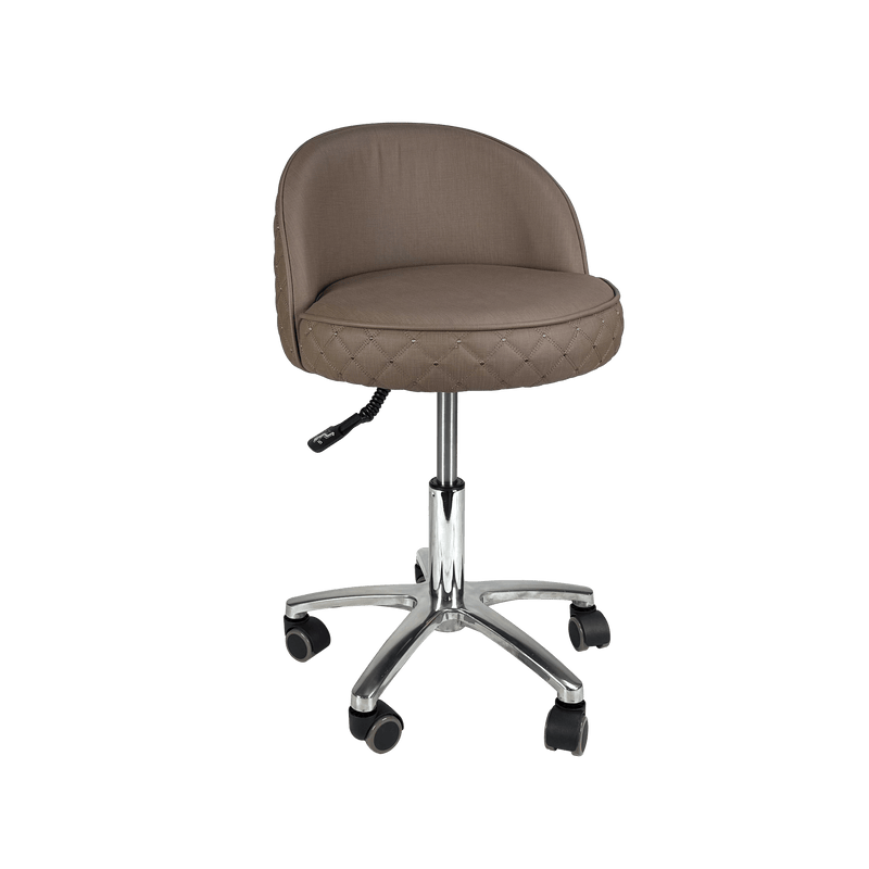 WS Nails Fiori Relax Stools WSN-Brown with Texture / Technician Stool FF-WSN-TCSTL-3