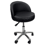 WS Nails Fiori Relax Pedi & Mani Nail Technician Stool WSN-Black / Technician Stool DSP-WSN-TCSTL-8