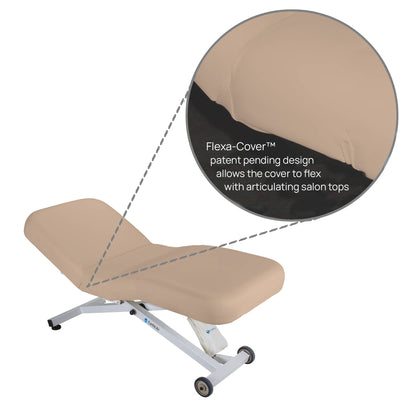 EarthLite Flexa-Cover™ Protective Table Cover - NEW ERL-Marie Beige / For Round Corners DSP-ERL-FCCHR-PART-COVER-MB-R