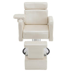 Brooks Salon Furnishing The Ivory Luxe Spa Chair Champagne White DSP-BBP-BBCHR-6154-9511CH