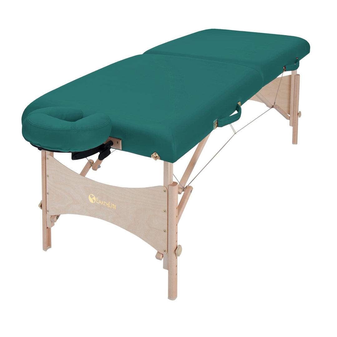 EarthLite Harmony DX™ Portable Massage Table Package ERL-Nature Touch Teal DSP-ERL-FCCHR-PREMIER-MBLU