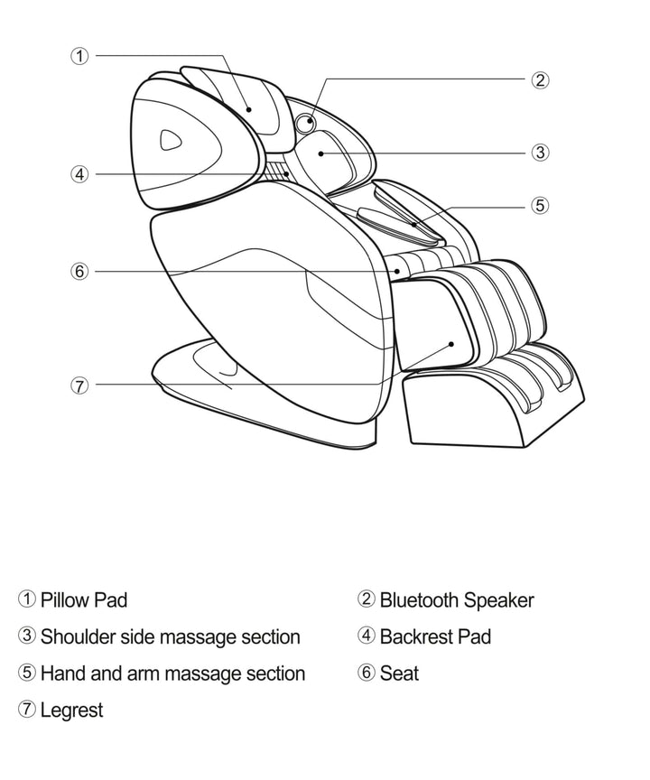 WS Nails LUMI Kumo Deluxe Massage Chair