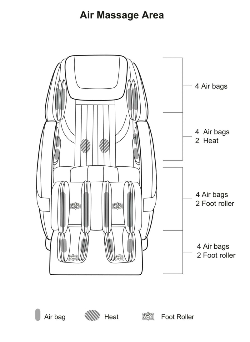 WS Nails LUMI Kumo Deluxe Massage Chair