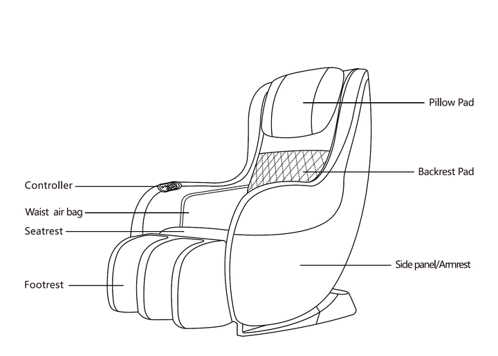 WS Nails Lumi Yumi Compact Massage Chair