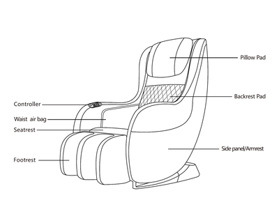 WS Nails Lumi Yumi Compact Massage Chair