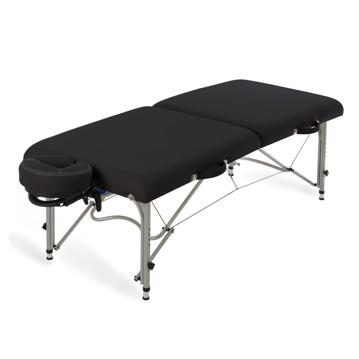 EarthLite Luna™ Portable Massage/Tattoo Table Package ERL-Black DSP-ERL-FCCHR-HARMONY-DX-BLK