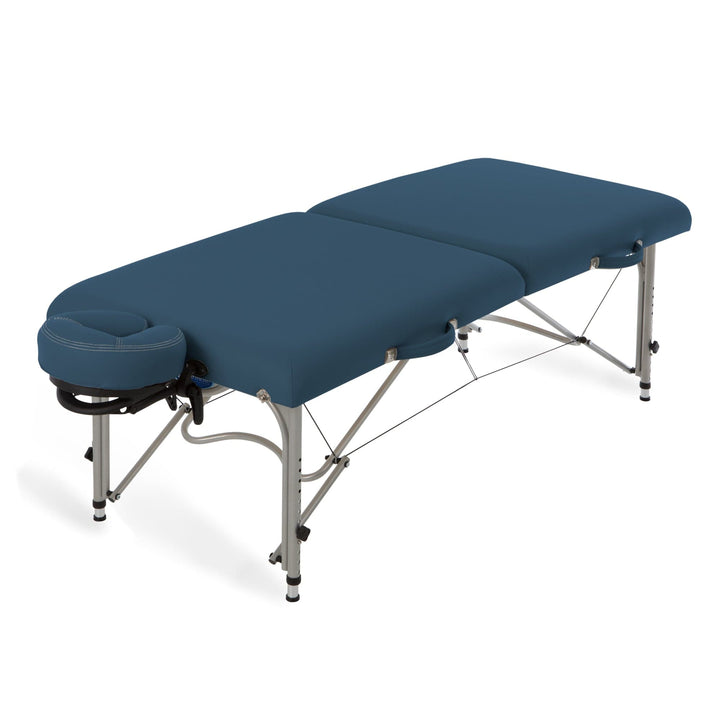 EarthLite Luna™ Portable Massage/Tattoo Table Package ERL-Mystic Blue DSP-ERL-FCCHR-LUNA-MBLU