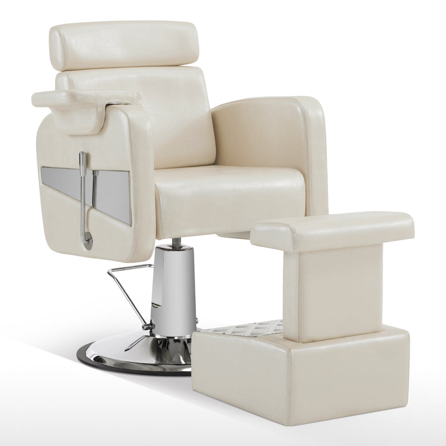 Brooks Salon Furnishing The Ivory Luxe Spa Chair Champagne White DSP-BBP-BBCHR-6154-9511CH