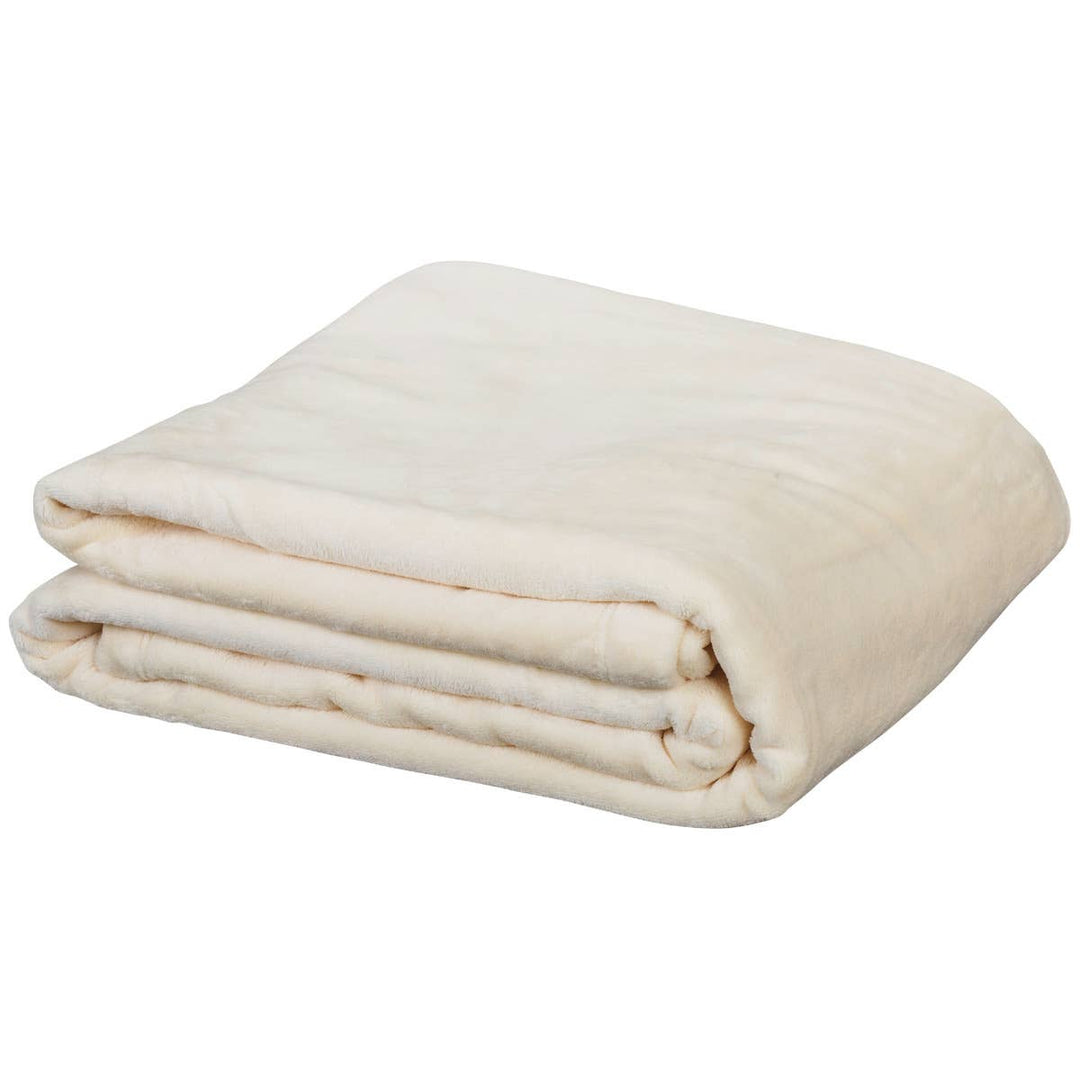 EarthLite Premium Microfiber Fleece Blanket ERL-Creme DSP-ERL-PM-FLEECE-BLANKET