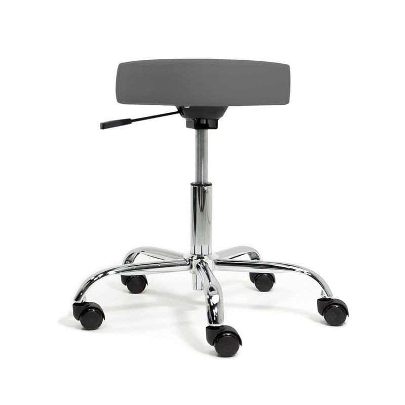 EarthLite Pneumatic Rolling Massage/Tattoo Stool ERL-Nature Touch Gray / Standard (19-26") / No Thanks DSP-ERL-TCSTL