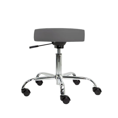 EarthLite Pneumatic Rolling Massage/Tattoo Stool ERL-Nature Touch Gray / Low Height (15.5-19.25") / No Thanks DSP-ERL-TCSTL