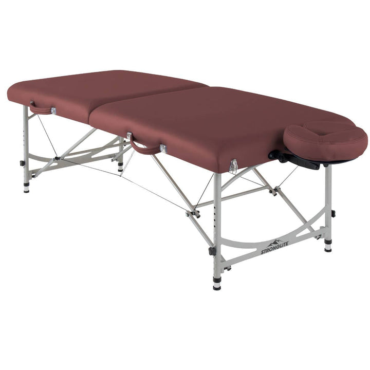 EarthLite Stronglite Versalite Pro Portable Massage Table Package ERL-Nature Touch Burgundy DSP-ERL-FCCHR-VERSALITE-PRO-NTBRG