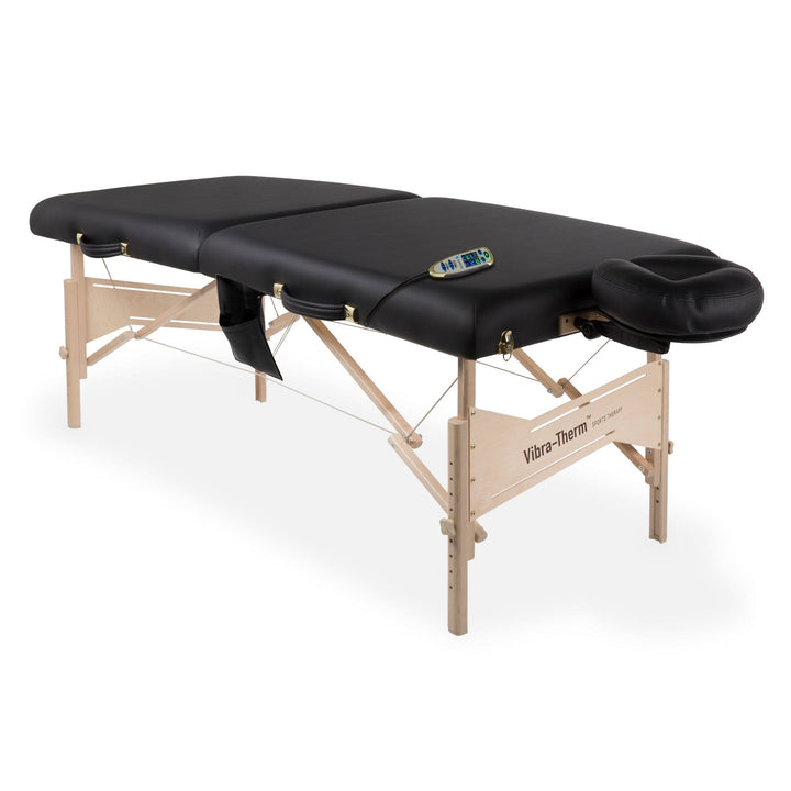 EarthLite Vibra-Therm™ Sports Therapy Table ERL-Nature Touch Black DSP-ERL-FCCHR-ELLORA-LX-BLK-SALON