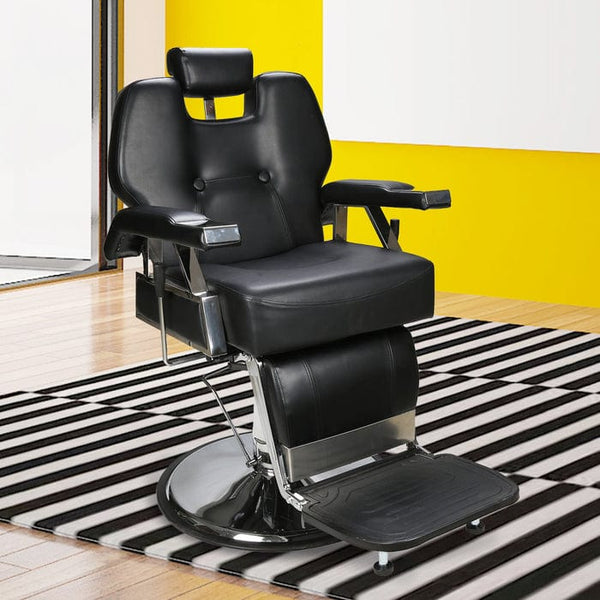 BarberPub Silla de peluquería clásica moderna de lujo resistente reclinable  hidráulica para peluquería, peluquería, equipo de spa de belleza