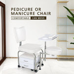 Beauty-Ace 2 IN 1 Compact Mobile Manicure Pedicure Chair, Nail Salon Station BA3506