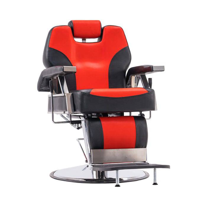 BarberPub Hydraulic Recline Barber Ⅱ Black/Red / No Thanks