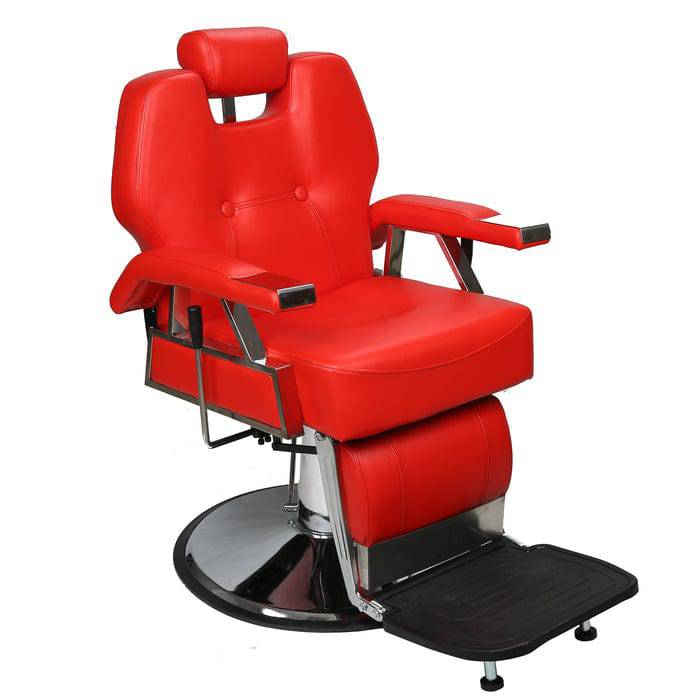 BarberPub Hydraulic Recline Barber Ⅱ Red / No Thanks