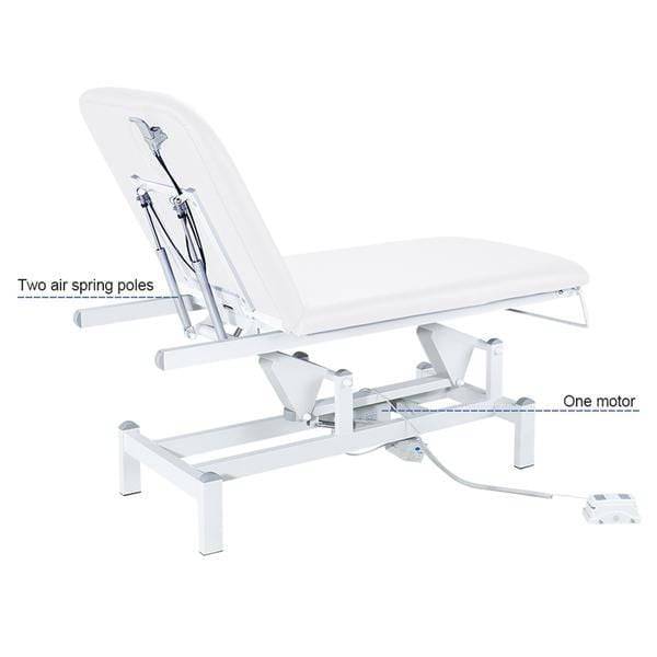 Beauty-Ace 2 Section Adjustable Electric  Beauty Beds/Massage Table with 2 Motors (White) BA8231 FF-DPI-FCCHR-8231-WHT