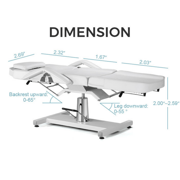 TatArtist Cleta Hydraulic Adjustable Tattoo Client Chair TA8322