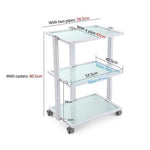 TatArtist Glass Top Beauty Facial Trolley BA6037